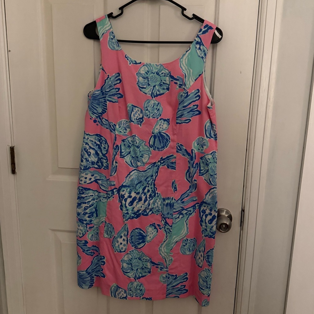 Lilly Pulitzer Pink and Blue Floral Mini Dress
